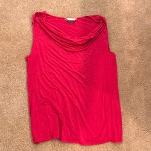 Peter Nygard drape neck knit top in fuchsia